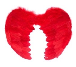 Large Red Angel Wings